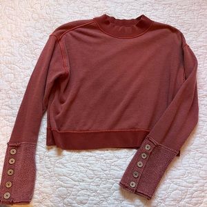 Free People Cropped Crewneck